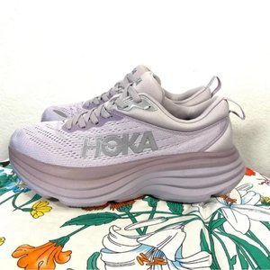 Women's Hoka Bondi 8 Lilac Marble / Elderberry Shoes